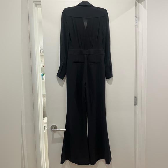 Reiss Black Suit Jumpsuit Size 2 - Picture 5 of 13